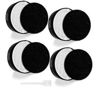 Lot de 4 filtres de rechange LV-H132 compatibles avec le purificateur d'air LEVOIT LV-H132 LV-H132-RF, H13 True HEPA, filtre à charbon actif, pièce de rechange LV-H132-RF