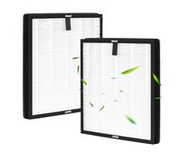 Lot de 4 filtres de rechange pour purificateur d'air MORENTO/WESTHEY HY4866, charbon actif 3 en 1 H13 True HEPA