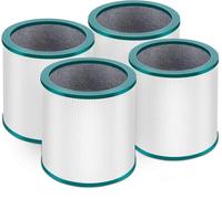 Lot de 4 filtres HEPA de rechange compatibles avec les modèles Dyson Pure Cool Link TP01, TP02, TP03, BP01 AM11, BP01, pièce de rechange 968126-03, 305158-01