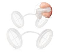 Lot de 4 filtres nasaux respirants - Bouchons nasaux jetables anti-poussière, adaptés aux personnes allergiques, protection contre les poussières fines (PM2.5), hypoallergéniques, différentes tailles