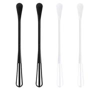 Lot de 4 fouets, mini fouet polyvalent, batteur à œufs avec petite cuillère, pour mélanger les œufs et les sauces