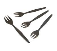 Lot de 4 fourchettes à huître - inox