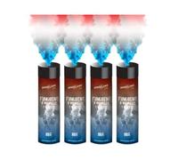 Lot de 4 Fumigènes a Main 1 MINUTE BLEU/BLANC/ROUGE - Déclenchement à Goupille, durée 60 secondes, fumigene FRANCE ALLEZ LES BLEUS - fumigene a main PLANETE FUMIGENE®