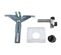 Lot de 4 gabarits de guidage de bord de toupie pour Bosch POF 3701 3703 3709 3710, gabarit droit en métal avec support de roue, accessoire de coupe de précision pour le travail du bois