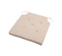 Lot de 4 galettes de chaise Duo velcro 38x38 lin écru