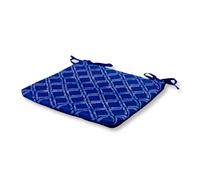 Lot de 4 Galettes de Chaise motif Nautique Bleu 35x35 cm