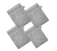 Lot de 4 gants de bain en coton - Gants de toilette polyvalents, gants de toilette doux avec boucle, gants de toilette pour le corps, lot de serviettes de bain confortables pour homme