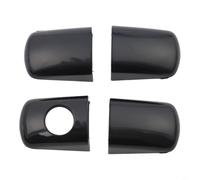 Lot de 4 garnitures d'extrémité de poignée de porte compatibles avec Berlingo pour Partner 9101GE 9681634988 ABS Noir Accessoire de rechange Installation facile Anti-usure