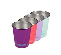 Lot De 4 Gobelets En Inox 296 Ml - Butterflies Multi-coloured TU