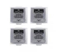 FABER-CASTELL Lot de 4 Gommes modélable mie de pain Art Eraser grise