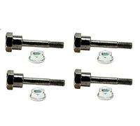 Lot de 4 goupilles et écrous de cisaillement pour souffleuse à neige Remplace Husqvarna 531002513 & 506714001 Yamaha 7Y6-51647-01-00, 90185-06122-00