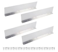 Lot De 4 Gouttières Droites en Aluminium pour Gouttières, Mini Gouttières pour Abris, Bande De Toit pour Gouttière, Goutti