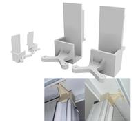 LOT DE 4 GUIDES POUR PORTE DE PLACARD COULISSANTE | 2 GRAND & 2 PETIT | REMPLACEMENT COMPATIBLE AVEC FORM/OPTIMUM CASTORAMA, BRICO DÉPÔT, LEROYMERLIN ETC…