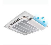 Lot de 4 housses d'aération réglables pour grille d'aération centrale AC 52,8 cm Blanc avec clips métalliques Design anti-flux d'air direct pour un confort et une efficacité énergétique améliorés