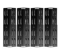 Lot de 4 housses de brûleur universelles pour barbecue à gaz en porcelaine - Pièces de rechange - Réglable de 29 cm à 43 cm