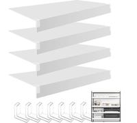 Lot de 4 housses de protection pour étagères grillagées - Blanc - Organisation du garde-manger et du placard, 51 cm (L) x 71 cm (l), Solutions de rangement durables pour la maison et la cuis