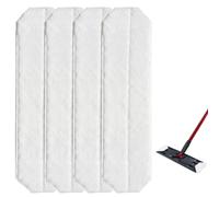Lot de 4 housses de rechange en microfibre compatibles avec Vileda H2PrO, lavables et réutilisables, tampons de rechange pour tous les sols durs