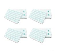 Lot de 4 housses de rechange pour balai Leifheit PROFI XL & Cotton Plus, chiffons de nettoyage en microfibre de haute qualité, lavables pour sols durs, carrelage, stratifié, 47 x 16 cm, blanc