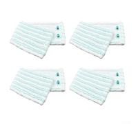 Lot de 4 housses en microfibre pour balai Leifheit pour modèles Profi XL et Cotton Plus, réutilisables, lavables, pour bois dur, carrelage, sols stratifiés, couleur blanche, 47 cm de long, solution de