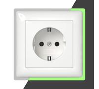 Lot de 4 interrupteurs Gira standard 55 prises lumineuses dans le noir SOIXX