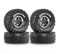 Lot de 4 jantes et pneus chenilles en métal 1.9 pour RC B 1/10