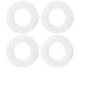 Lot de 4 Joints de Cloche de Chasse d'Eau WC Joint Plat Silicone | Compatible avec Geberit 816.418.00.1 818.109 240.467, Réservoir Toilette, Réparation Fuite 63 mm