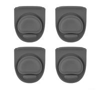 Lot de 4 joints de rechange en silicone conçus pour les bouteilles d'eau Owala en acier inoxydable et isothermes pour éviter les fuites (gris foncé)