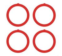 Lot de 4 joints de valve de chasse d'eau compatibles avec K-GP1059291 - Joint en caoutchouc rouge