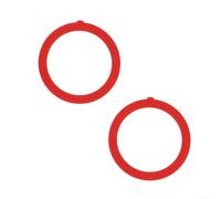 Lot de 4 joints de valve de chasse d'eau compatibles avec K-GP1059291 - Lot de 4 joints en caoutchouc rouge (2 pièces)