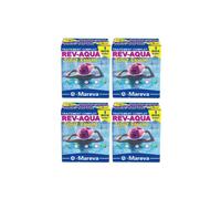 Lot de 4 kits Rev-Aqua MAREVA traitement complet pour piscine de 30 à 60 m3 - 4 mois