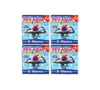 Lot de 4 kits Rev-Aqua MAREVA traitement complet pour piscine de 60 à 90 m3 - 4 mois