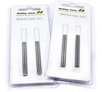 Lot de 4 lames de rabot réversibles en métal dur pour rabot électrique HM 56 x 5,5 mm pour rabot sans fil Bosch GHO 12 V-20