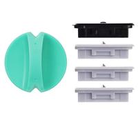 Lot de 4 lames de rechange pour coupe-papier, comprenant 3 lames de coupe et 1 lame de guidage, de couleur bleu glacier