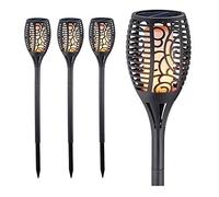 Lot de 4 lampes solaires LED XXL 75 cm