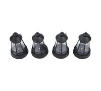 Lot de 4 lanternes solaires de rechange pour mini lanterne solaire Noir 13 | Lot de 4 pièces de rechange, taille 13 x 7,5 cm, s'adapte à la plupart des statues, corps en plastique noir