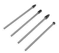 Lot de 4 limes rotatives en carbure cémenté, jeu de fraises à double coupe, tige de 6 mm, outil de travail des métaux pour sculpter, façonner, ébavurage, haute dureté, résistance