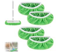 Lot de 4 lingettes réutilisables pour balais à franges Swiffer - lingettes sèches et humides universelles pour le nettoya