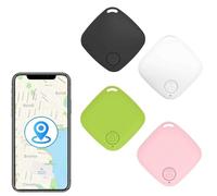 Lot de 4 localisateurs de clés Bluetooth intelligents avec alarme anti-perte, étiquette de suivi compatible Android et iOS pour enfants