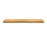 Lot de 4 marches d'escalier en bois de chêne massif (marron clair, 100 x 30 x 2 cm) - Polyvalent comme marche d'escalier, rebord de fenêtre, bibliothèque ou élément décoratif, naturel et facile