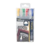 Lot De 4 Marqueur Securit Waterproof Dessin Tableau Art Graff Glass Chalk Board Art Dessin Vitre