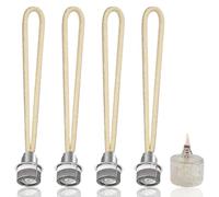 Lot de 4 mèches de rechange pour lampe à huile catalytique de 1,8 cm avec brûleur, mèche de rechange pour lampe à huile parfumée, brûleur catalytique, pour améliorer l'aromathérapie