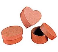 Lot de 4 Mini boîte carton cœur 5,6 x 5,5 cm Ecole