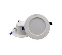 Lot De 4 Mini Spots Led Encastrables Plats En Aluminium Pour Salle De Bain Et Salon, Blanc Chaud, 9,5 X 3,2 Cm