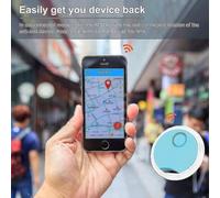 Lot de 4 mini traceurs GPS - Localisateur de clés, animaux, bagages et véhicules - Dispositif anti-perte Bluetooth