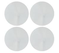 Lot de 4 Miroirs Adhésifs ""Rond"" 30x30cm Argent