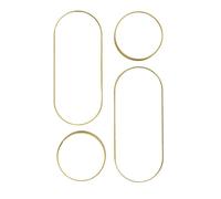 Lot De 4 Miroirs - Home Deco Factory - Versa - Ovales - Dorés