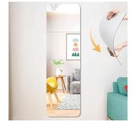 Lot de 4 miroirs muraux en acrylique pleine longueur - Auto-adhésifs-Pour maison, entraînement, salle de sport, couloir - 20 x 20cm