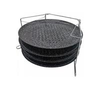 Lot de 4 moules à pizza 32 cm avec cadre KINGHOFF KH-1553
