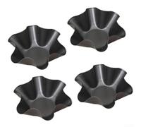 Lot de 4 moules à tortilla à portions individuelles pour coquille de taco, salade, trempage et remplissage