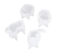Lot de 4 moules en silicone pour chat - Faits à la main en forme d'animal - Ornements pour les amateurs de bricolage, les amis, la famille, les cadeaux - Ensemble de 4 pièces